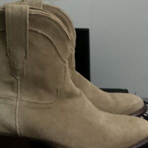 Tecovas Lucy Western Suede Boots